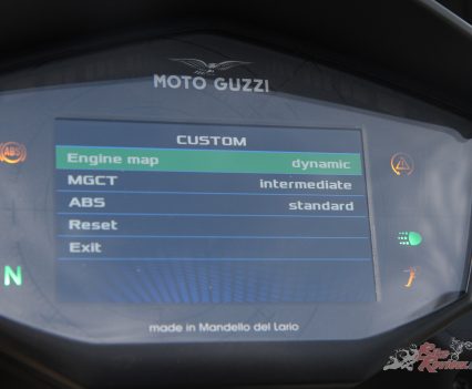 The riding modes were a different story... Nick said they were difficult to customise and navigate.