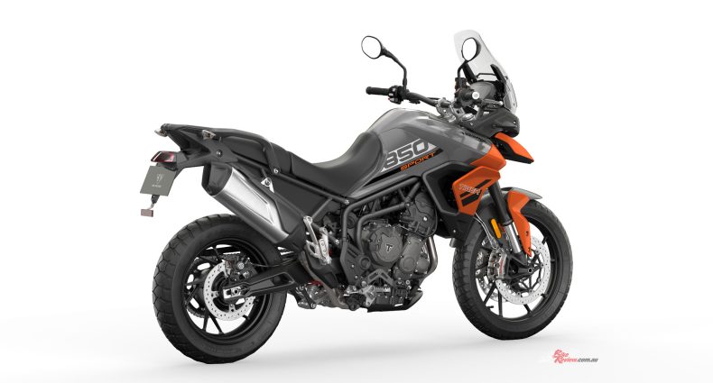 The new Graphite and Baja Orange Tiger 850 Sport is the perfect option for someone looking for a stand-out bike...