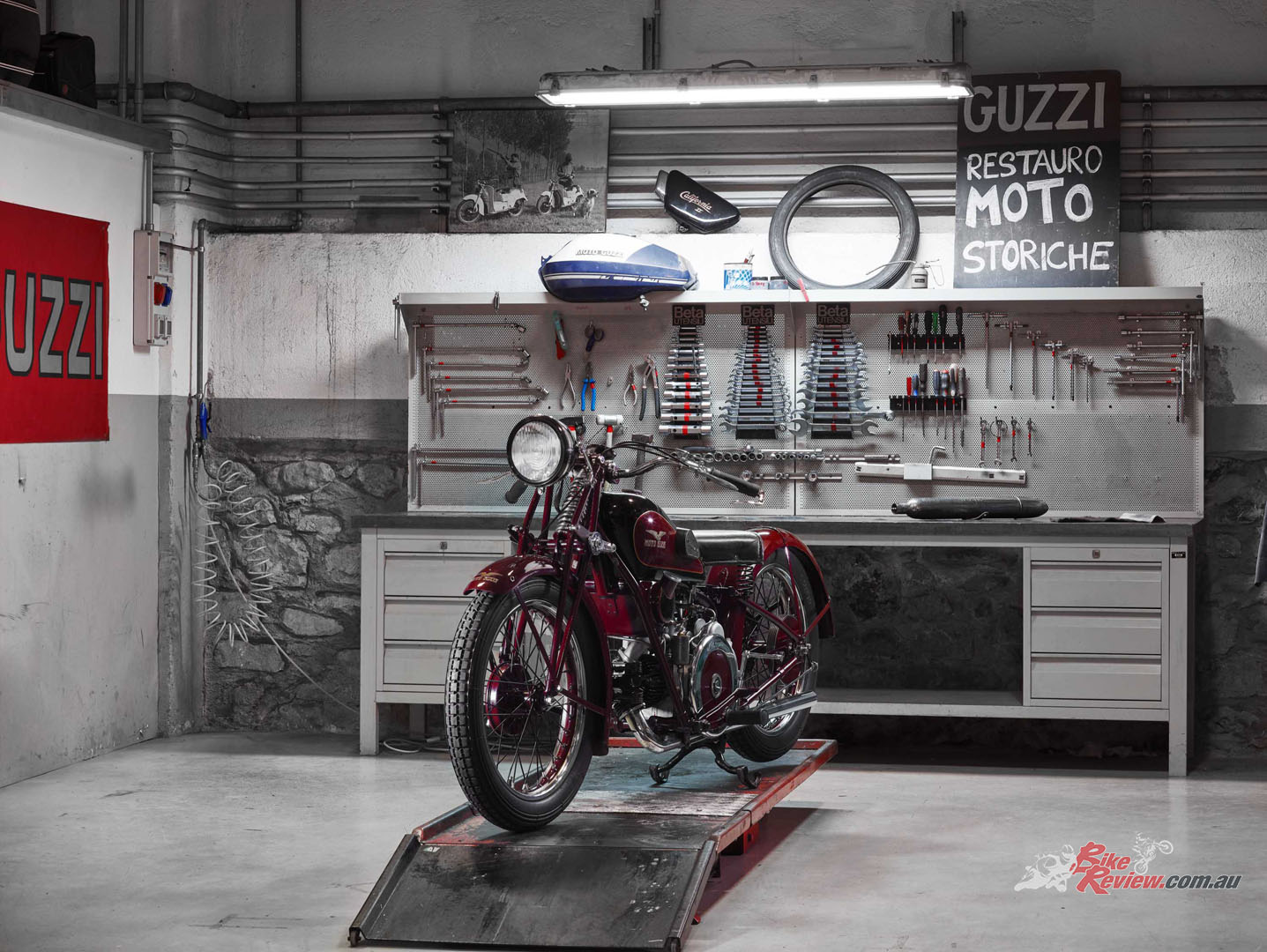 From the G.P., a one-of-a-kind model that actually dates to before the foundation of Moto Guzzi, to the latest models currently on the production line.