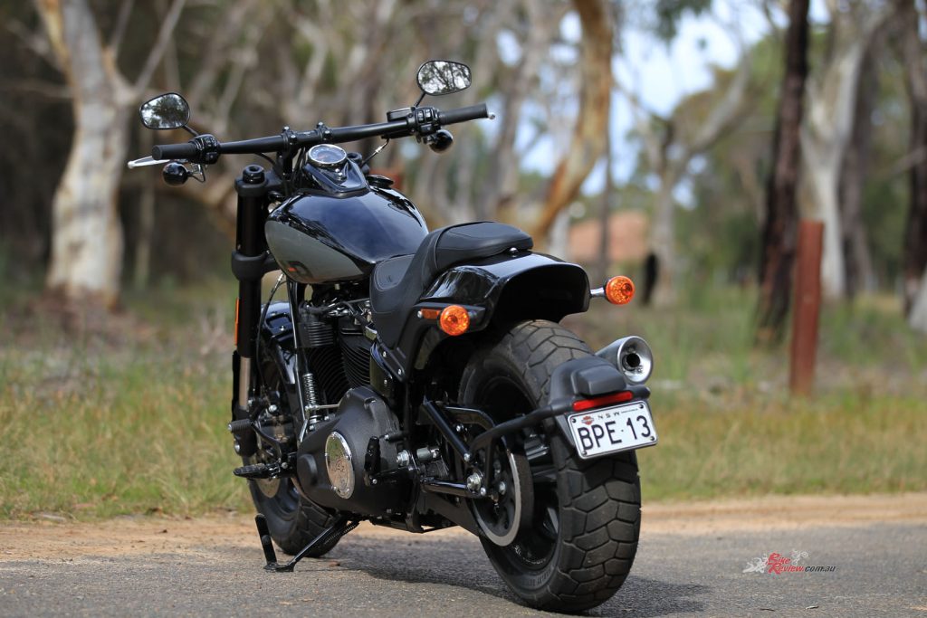 You can ride away on a 2022 Fat Bob from $31,750 in Vivid Black and $32,105 in the other two colours.