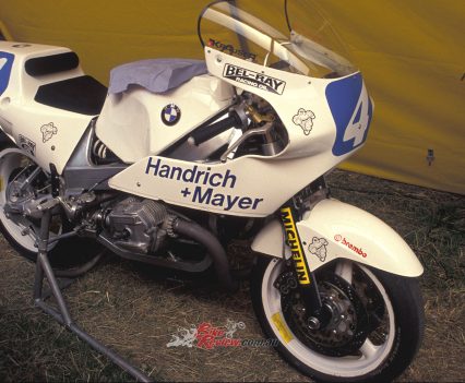 Prototype 1979 BMW Boxer Telelever ProTwins racer.
