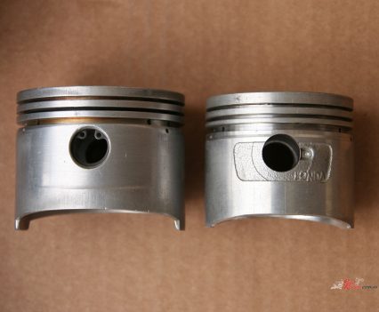 950SS vs CB750 cylinders and pistons.