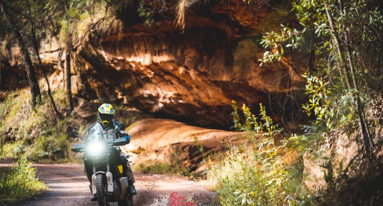 "The Husky’s v-twin 71kW and 100Nm engine performance is all you'd ever need off road and pulls hard and smoothly pretty much anywhere in the rev-range."