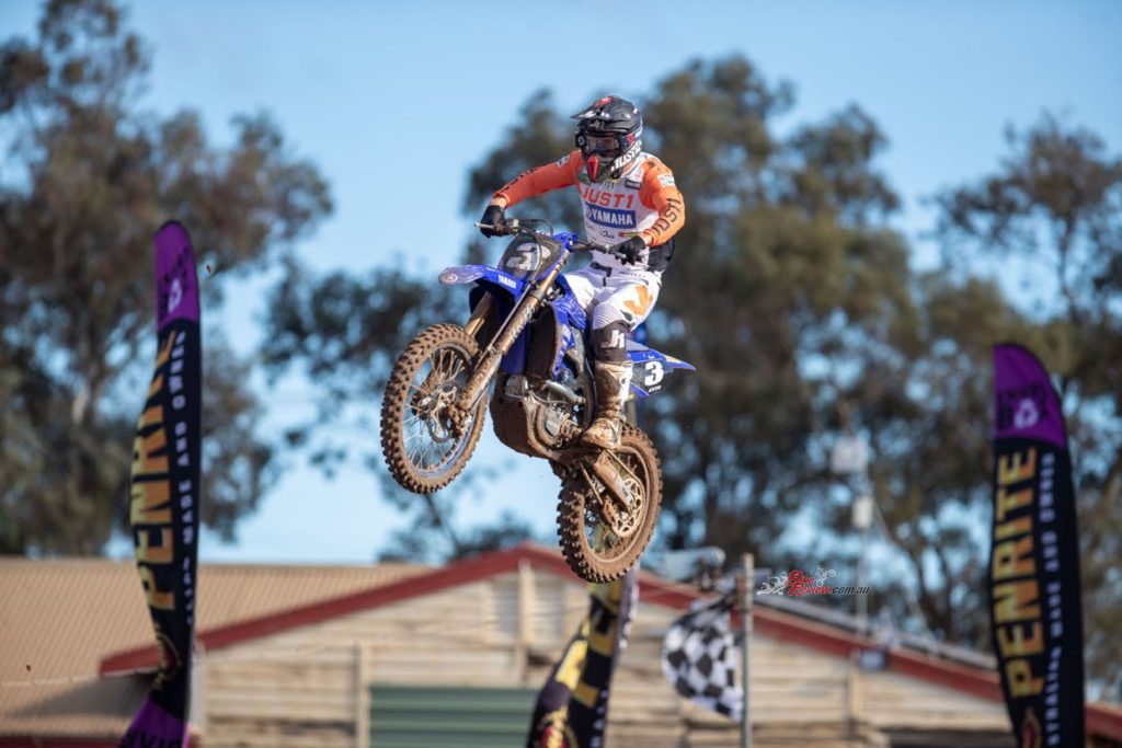 There was going to be no mistakes at Gilman, as Rhys charged to a 3-2 finish in the two motos contested and landed in second place behind championship pleader, Wilson Todd.