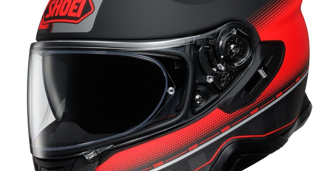 Shoei GT-Air II 'Tesseract' colour scheme starts with the TC-1 Black/Red with an awesome Matte finish.
