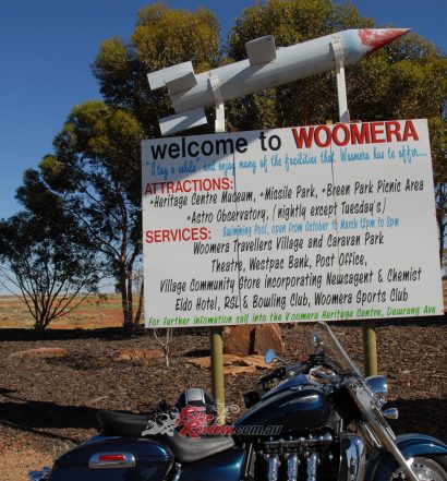 The sign is a good indication of the way tourist Woomera is run now. A bit amateurish and basic, but with a lot of enthusiasm and pride.