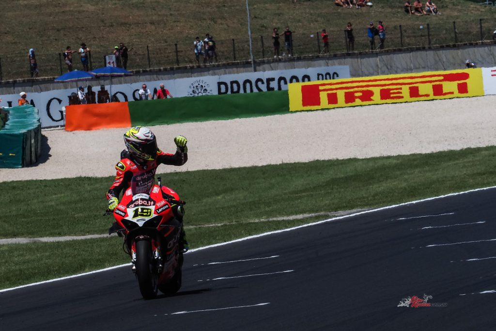 After a thrilling battle at Misano, Bautista claimed victory ahead of Rea to extend his lead in the Championship standings.