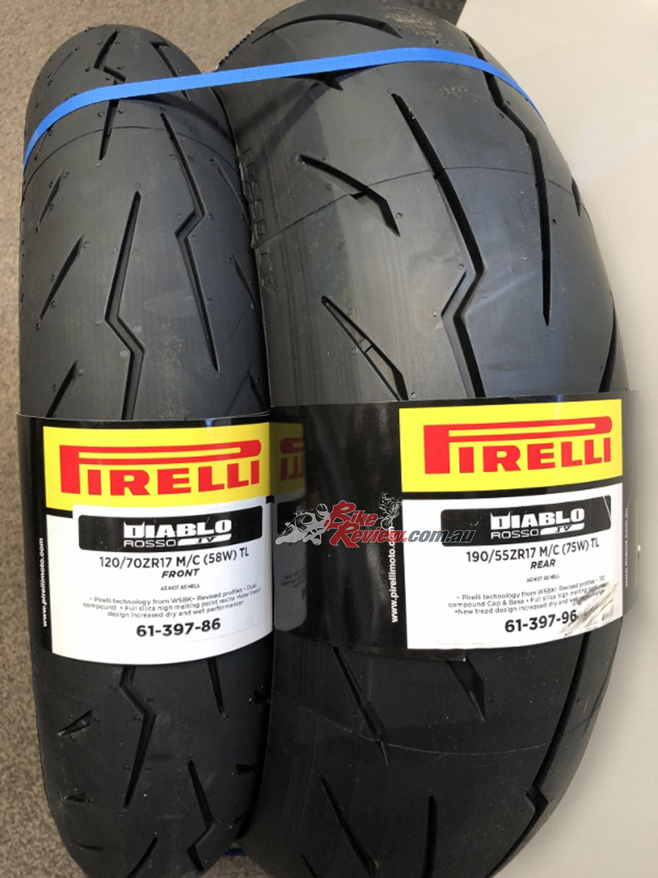 Pirelli Diablo Rosso IV Street Sport 120/70ZR17 58W TL Front Motorcycle Tire 120/70-17 Rosso 4 