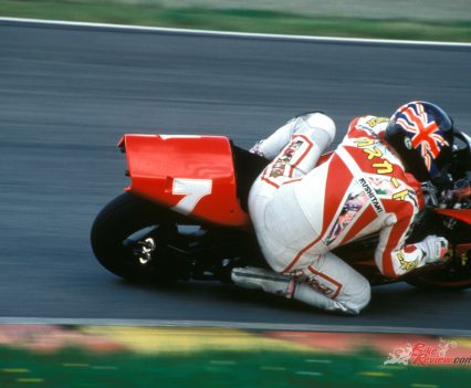 The Cagiva didn't just see improvements in power application but in the way it handled too.