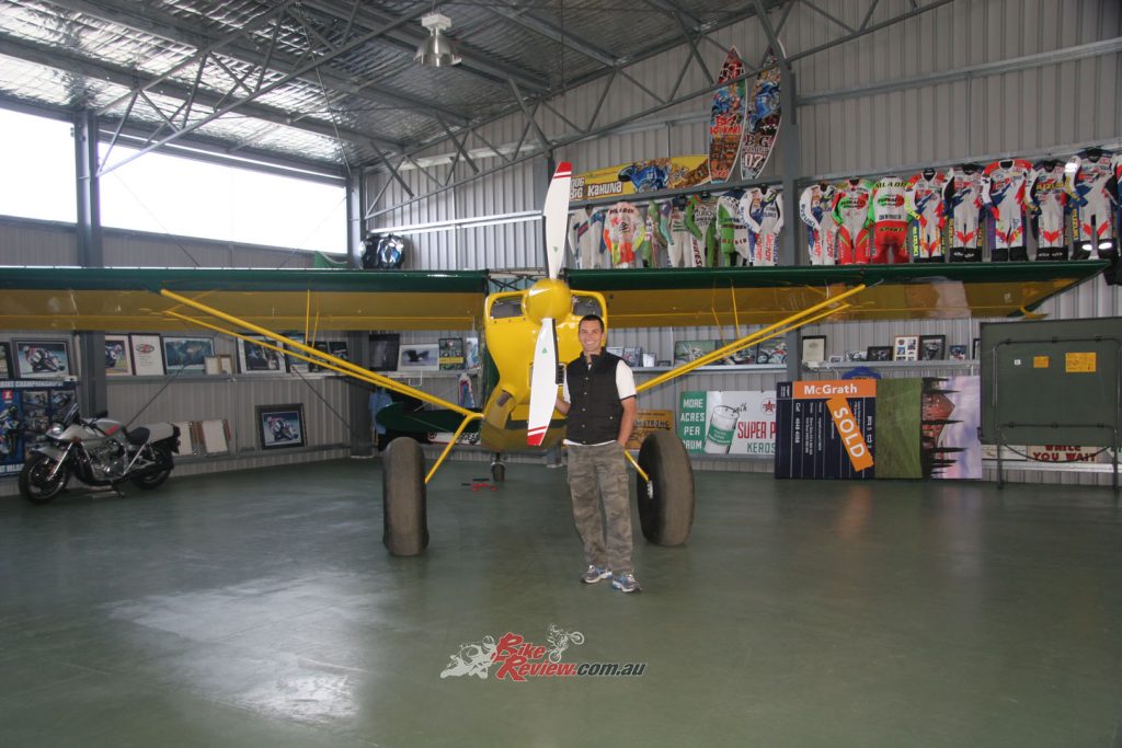 Mat collected some special bikes, planes and had an R44 when he resettled in Australia. 