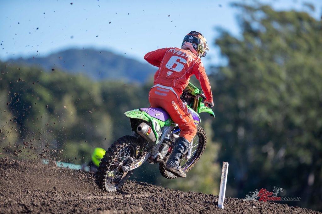 Pre-race rain in the region threw up some of the most challenging conditions that racers have faced in this year’s championship, but Western Australian Jayden Rykers improved as the day progressed.
