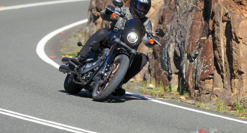 "On the open road and in the faster corners, the bike sits very comfortably leaned over and feels as though it could sit there all day."