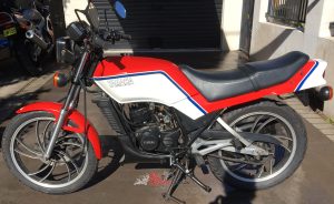 The RZ125 had a centre-stand for practical reasons, and was just such a stylish bike, it would have been a hit here.