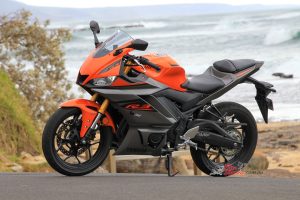 Yamaha have a variety of colour schemes. The Matte Orange machine that Luca tested looked awesome!