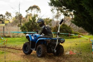 The elephant in the room is the Australian regulated roll-over protection to ensure you don't get crushed if the quad rolls.