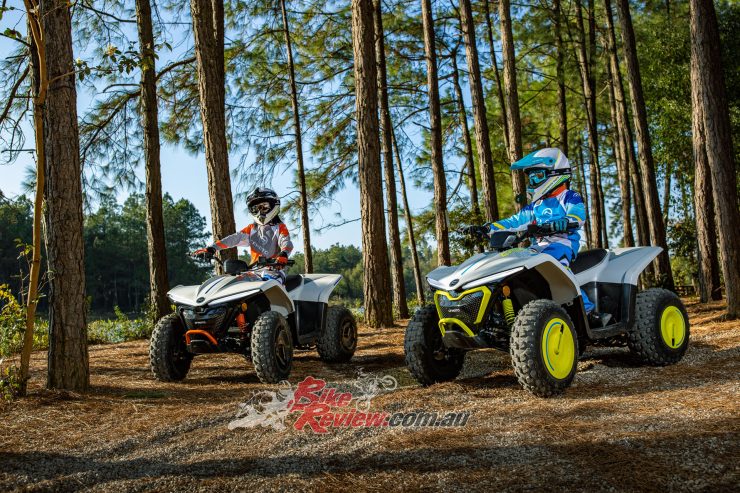 Tackling rough terrain for young riders will be a breeze thanks to the CFORCE EV110's double A-arm independent front suspension with premium oil-damped shock absorbers.