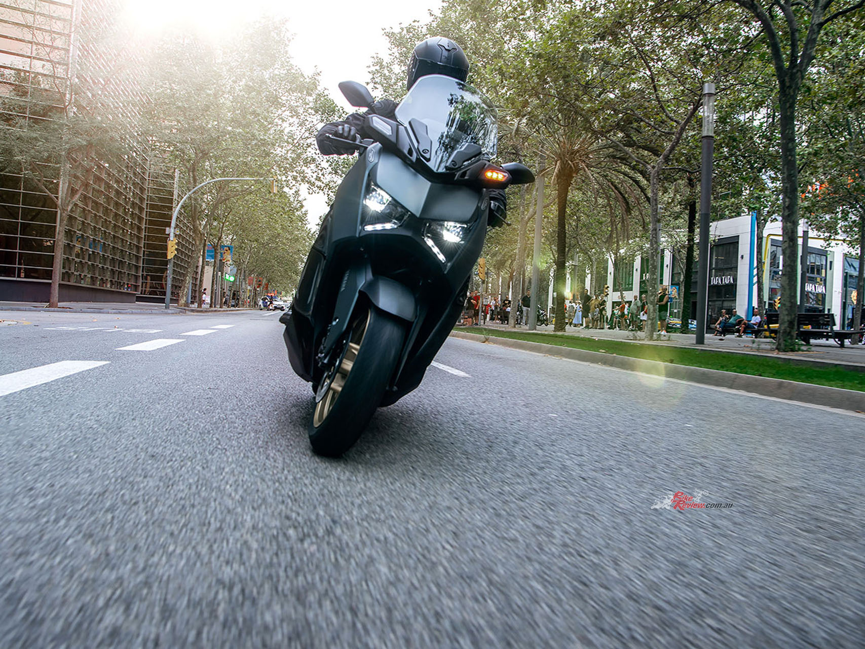 Riders can compare themselves with other Yamaha users in terms of distance ridden and how eco-friendly their riding is.