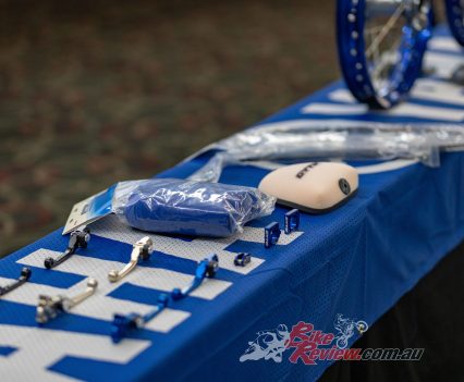 Plenty of GYTR accessories will be available for the YZ range...