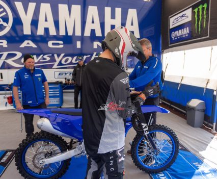 CDR Yamaha Monster Energy Team on hand.