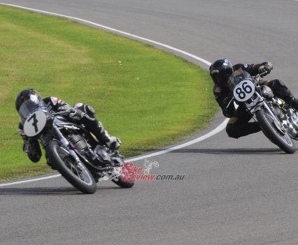 Jeremy McWilliams leads Beau Beaton at Goodwood.