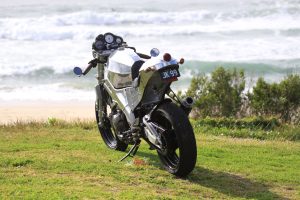 The custom body work is certainly one-of-a-kind. It shows off that TZR frame immaculately!