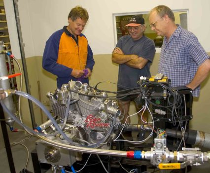 Back in 2005 in the engine dyno room.