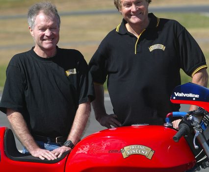 Back in 2006 with the first generation Irving Vincent racer.