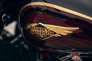 The very limited-edition, super-premium CVO Road Glide Limited Anniversary model celebrates 120 years of craftsmanship with one of the most intricate paint schemes that H-D say they've ever offered.