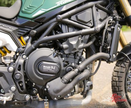 The Leoncino 800 and 800 Trail are powered by the same 754cc twin-cylinder seen in the 752c.