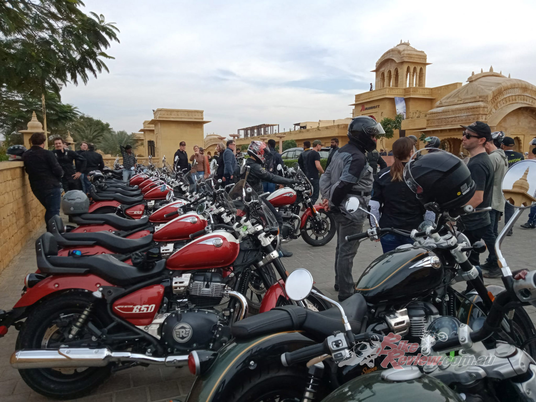 The first time journos from around the globe out a peak at the all-new Royal Enfield Super Meteor 650...