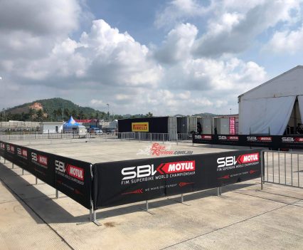 SBK stage area.