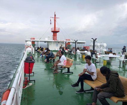 The wild ferry ride to Lombok.