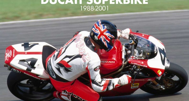 As the name suggests, this covers the history of the factory Ducati Superbike racers during the Desmoquattro era from 1988 to 2001.