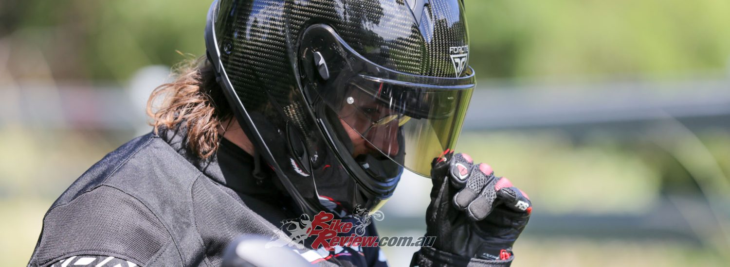 What an interesting lid, it’s a sign of the times when you have an intercom and camera built into your helmet.