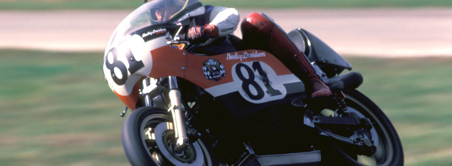 "The riding position was OK, albeit really meant for someone shorter-legged than me, but the oversize XR750 fuel tank (as used for 200-mile races a decade earlier) fitted snugly into my chest."