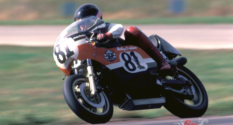 "The riding position was OK, albeit really meant for someone shorter-legged than me, but the oversize XR750 fuel tank (as used for 200-mile races a decade earlier) fitted snugly into my chest."