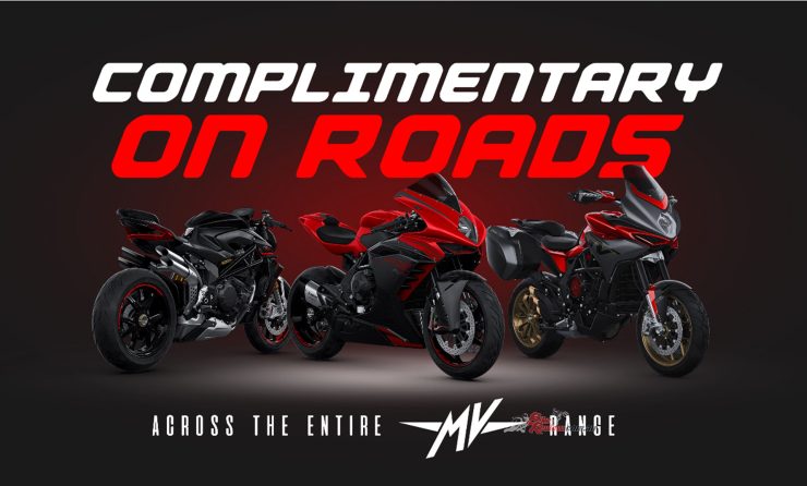 For a limited time only, purchase an MV Agusta motorcycle and receive complimentary on-road costs (up to the value of $2,200), making your dream ride even more accessible.