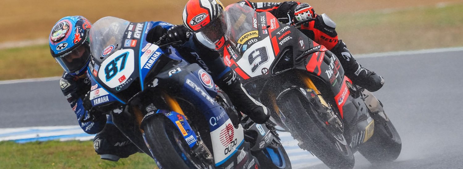 Remy Gardner (GYTR GRT Yamaha WorldSBK Team) took 12th on his WorldSBK debut on home soil, finishing ahead of teammate Dominique Aegerter in 13th.