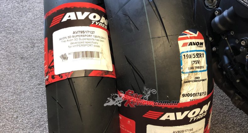 We currently have a set of Avon 3D Supersport tyres in for review.