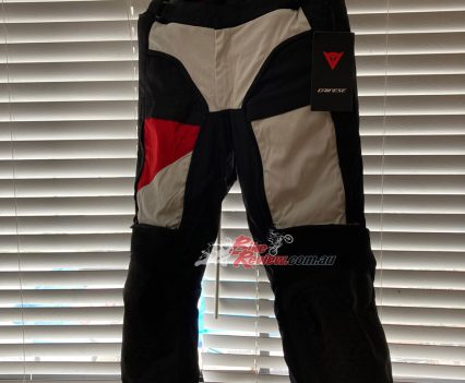 The Dainese D-Explorer 2 pants have side pockets but no front pockets. They retail for $879 RRP.