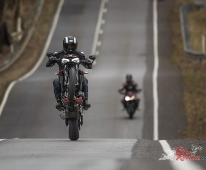 Tony has wheelied every model Street Triple since the first one back in the Rapid Bikes days...