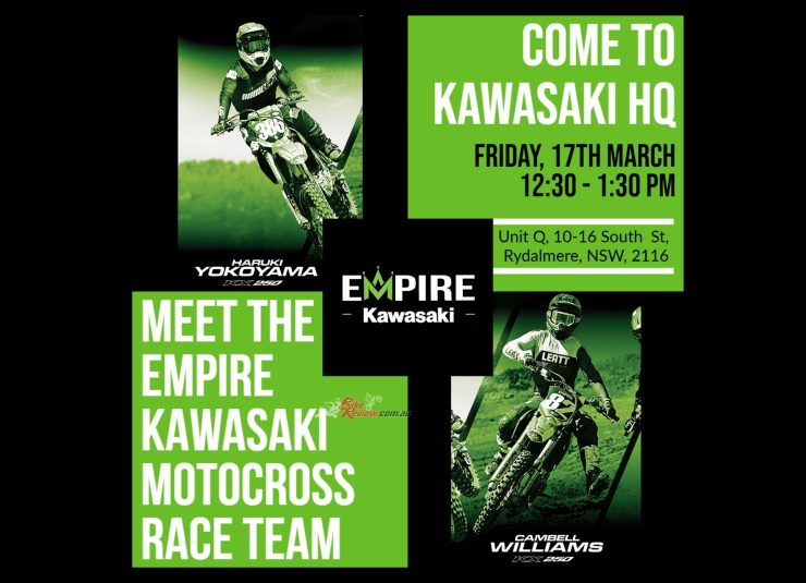 Fans will have the chance to meet and greet the riders tomorrow (March 17th) between 12:30pm-1:30pm!