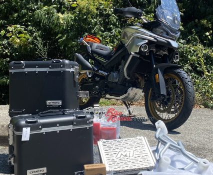 CFMOTO Motorcycles Australia provided Nick with a heap of accessories to fit to our 800MT.