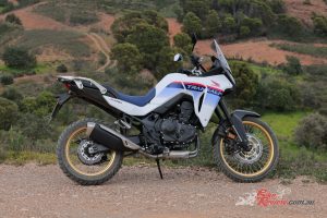 "Honda cheekily fit a lot of aftermarket accessories to the test bikes, including crash bars, sump, and hand guards, and these would be well worth considering if you did want to get a bit more ambitious with your adventuring."