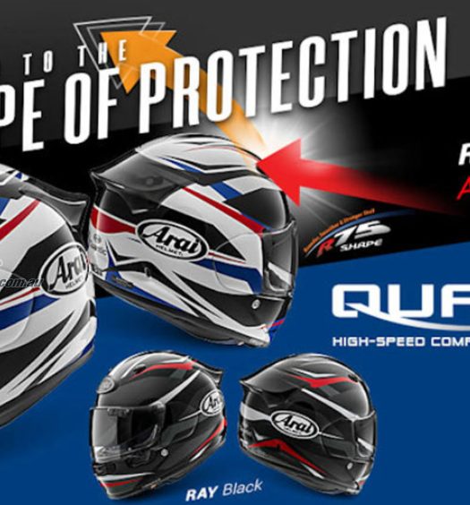 One of Arai's top of the line helmets is available for Australian roads now thanks to Australia permitting EDC 22.06 approved helmets on the road!