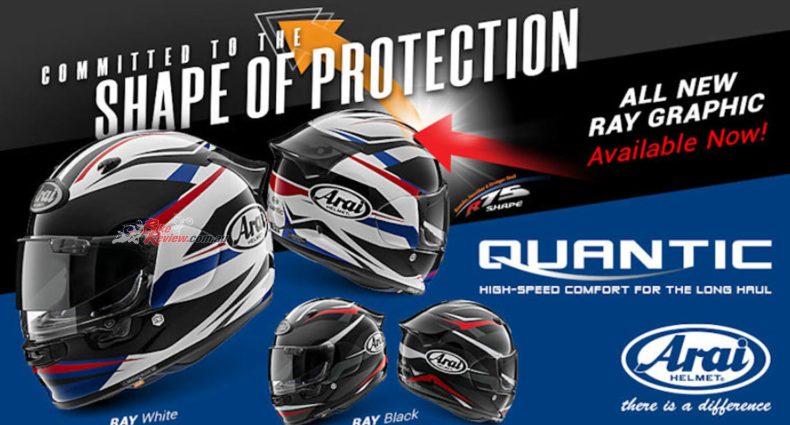 One of Arai's top of the line helmets is available for Australian roads now thanks to Australia permitting EDC 22.06 approved helmets on the road!