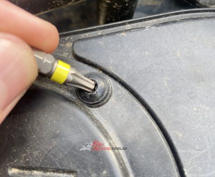 You'll need a Torx set to get to the filter.