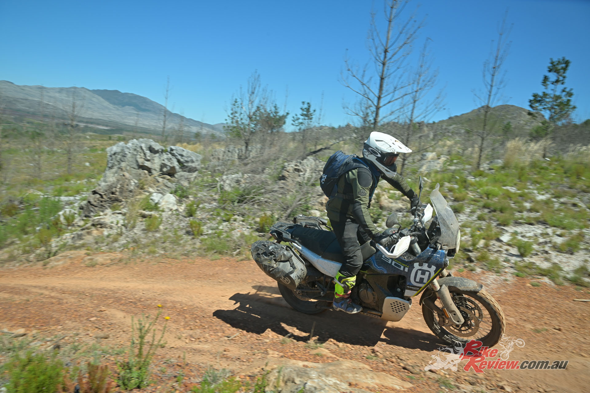 "It doesn’t feel heavy on the move and rolls over rough terrain, but it does give the suspension a hard workout, especially with a bulkier rider and luggage fully loaded."