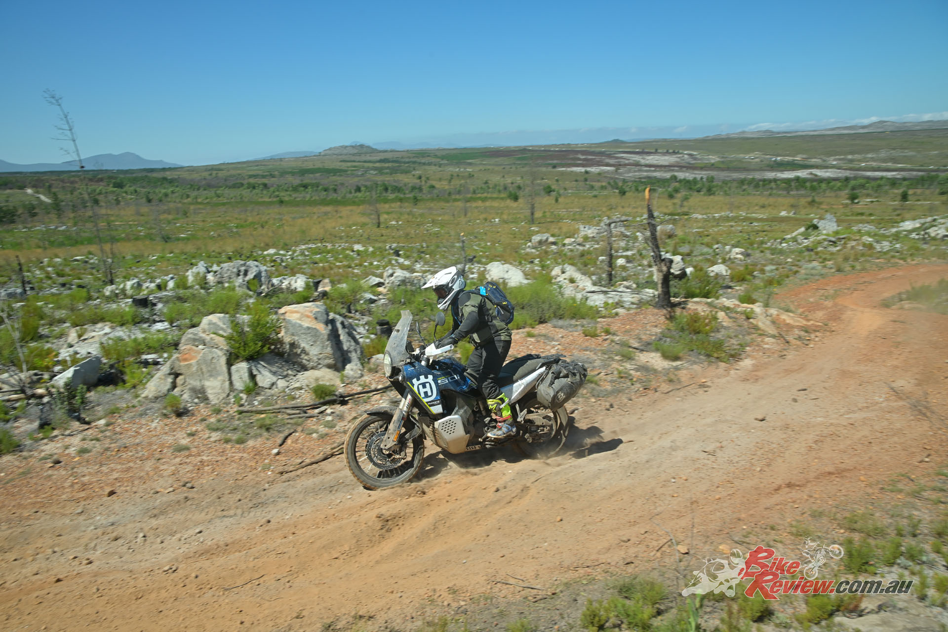 "Husqvarna also treated us to some of the most challenging off-road riding I’ve experienced on a road bike launch. Clearly, they were confident in their product as we were invited to take on everything from mud, water, rocks and rubble to cliff-like ascents..."