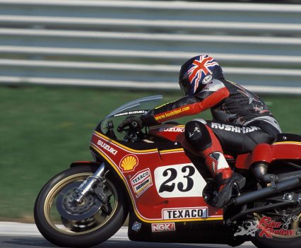 Kenny Roberts: “Thank heavens Suzuki never ran this at Daytona,” says KR. “But you have to ask yourself – WHY didn’t they ever race it in the USA? It would have given us a whole lot of trouble if they had of done….!”